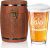 LIGHTEN LIFE Dad Beer Glass Gifts in Barrel Box,Premium Birthday Gifts for Dad,Non-Lead Daddy Beer Glass,Ideal Father Present from Kids,450ml