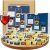 Cheese & Chutney Hamper Gift Set – Selection of 25 Ilchester Individually Wrapped Portions & Selection of Chutneys with Crackers. Cheese Gifts for Couples, Gifts for Mum or Dad