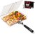SHIZZO Grill Basket Set, Barbecue BBQ Grilling, Stainless Steel Folding Portable Outdoor Camping Rack for Fish, Shrimp, Vegetables, Cooking Accessories, Gifts for Dad, Men, husband