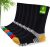 Mens Bamboo Socks, Wicking Breathable Cushioned Sports Socks for Hiking Walking Athletics Working Running Trekking Cycling, Men Women, Outdoor Anti Blister Crew Seamless Sock Gifts 6 Pairs