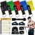 COFOF Resistance Bands Set with Handles, Exercise Bands Stackable up to 150lbs, Gym Bands with Workout Poster & Door Anchor & Ankle Straps for Fitness, Strength, Yoga, Home Gym Equipment for Men Women