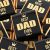 Wyeland Confectionery Best Dad Ever Milk Chocolate Neapolitans Black and Gold – Father’s Day – 25 Chocolates
